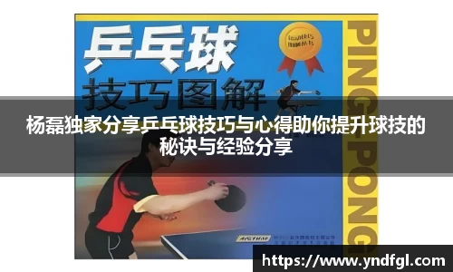 杨磊独家分享乒乓球技巧与心得助你提升球技的秘诀与经验分享
